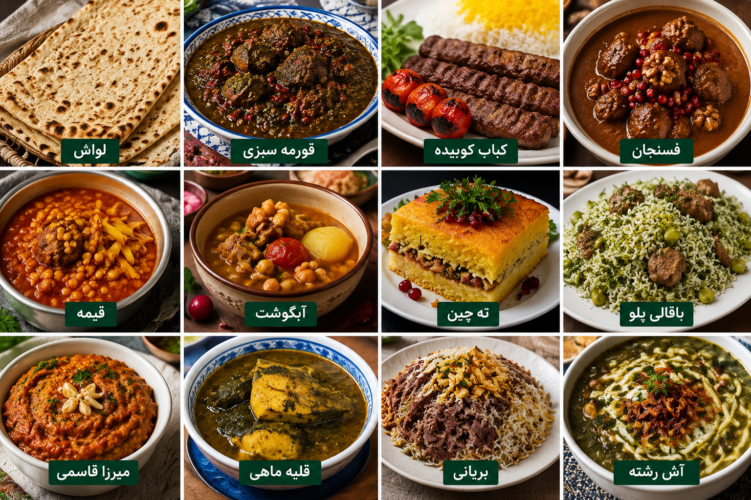 غذا های ایرانی که ثبت جهانی شدند